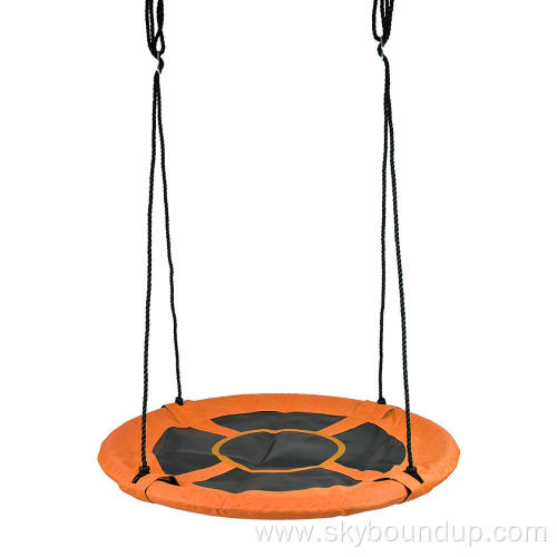 baoxiang orange round children garden metal swing seat